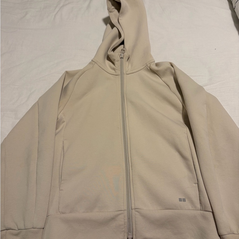 Uniqlo Kids Beige Hoodie Jumpsuit